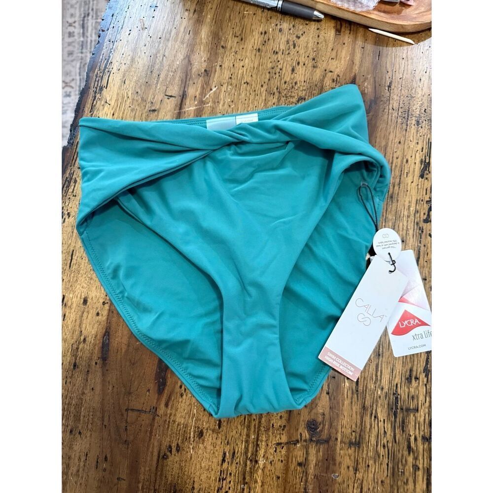 Calia HW twist front bikini bottoms size XS